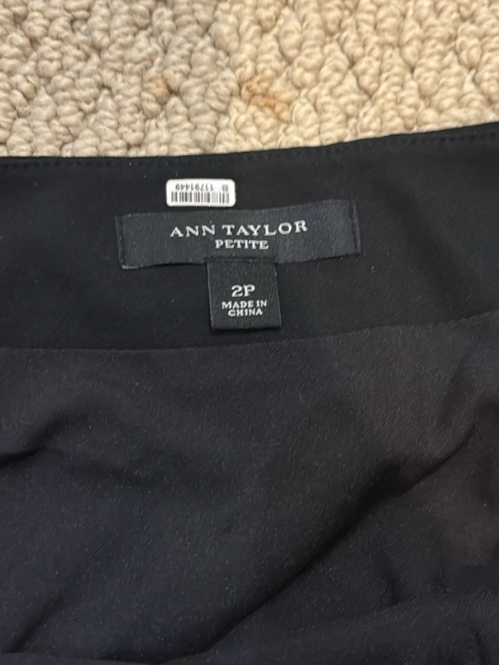 Ann Taylor Black 2P Pencil suit Skirt with suit pants size 2
